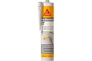 Sika – Dichtstoff – Sika BlackSeal BT – für den Einsatz an Dächern und Dachrinnen geeignet – dauerhaft plastisch und formbar – gebrauchsfertig – 300 ml