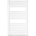 Cicsa Radiador toallero Zeta T Acero Blanco 800 x 500 mm