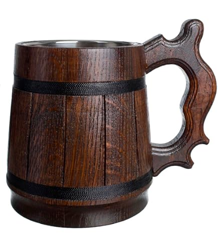 CERÁMICA RAMBLEÑA | Bicchiere da Birra in Terracotta | Bicchiere di Vino Rustici | Tazza d'acqua Ceramica Argilla Rossa 100% Fatta a Mano - Modello 06 | Fatto in Spagna | 330 ml