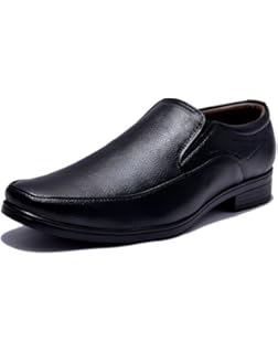 sir corbett black synthetic leather formal shoes