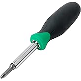 Amazon Basics 6-in-1 Multi-purpose Screwdriver and Socket Wrench, Interchangeable Tips, Handle with Padded Grip, Phillips and