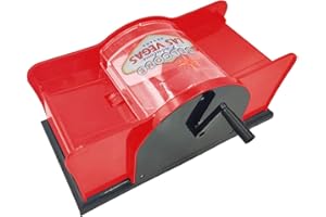 EVENLYAO Kartenmischmaschine 2 Decks Elektrische Mischmaschine Als Kartenmischgerät Batteriebetrieben Zum Mischen Von Karten Beim Pokern Handbetätigter Spielkarten-Shuffler