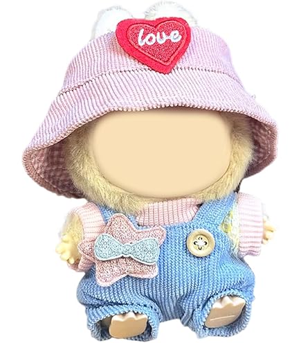 Ensemble Vêtements Et Accessoires Pour Poupée Labubu 17 Cm - 1 Pull + 1 Chapeau + 1 Bouteille - Peluche Mignonne, Cadeau Enfant