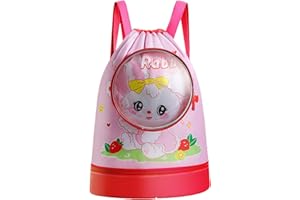 ‎VOICI ET VOILA Schwimmtasche Mädchen Turnbeutel Schwimmtasche Kinder mit Nassfach Sporttasche Mädchen Rucksack mit Nassfach schwimmtasche Wasserdichter Mädchen
