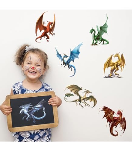 Muurstickers kinderkamer: Muursticker ridders en draken