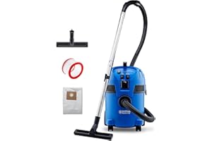 Nilfisk Multi II 22L T Wet and Dry Vacuum Cleaner - Garden Outdoor Hoover - Home & Car Interiors (1400 W)