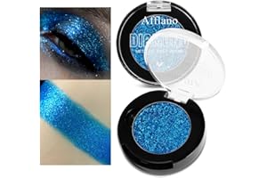 ‎AFFLANO Afflano Blauer Glitzer-Lidschatten, glänzend und hologographisch, super pigmentiert, für blaue Augen