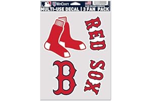 WinCraft Boston Red Sox Decal Multi Use Fan 3 Pack