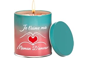 TUKEOO Cadeaux Maman Original Bougie parfumées Cadeau Fete des Meres d'Aromathérapie à la Cire de Soja Coffret Pour Femme Noel Fête des mères Cadeau Anniversaire