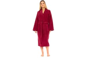CICK Towelling Bath Robe Premium Quality Bathrobes for Women Highly Absorbent 100% Cotton Shawl Design Perfect for Men & Women in Loungewear and Gifts