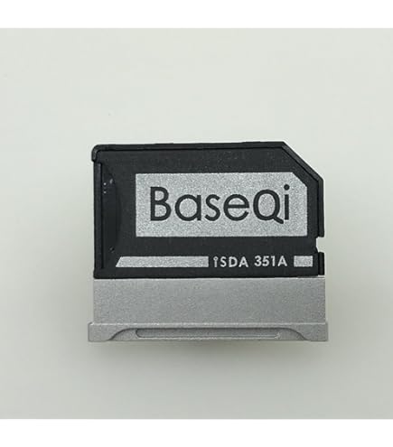 Baseqi UHS-II - Adattatore microSD in alluminio per MacBook Pro 2021 M1 14 e 16 (35,6 e 40,6 cm) (grigio (Spacegrey) + protezione antipolvere HDMI