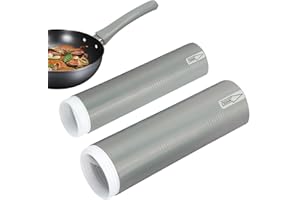 elook 2PCS Hot Handler Holder, Silicone Handler Cover, Non-Slip Potholder Heat Resistant Pot Handle Sleeve Cookware Handles, 2 Size Pan Protectors for All Pans, Cast Iron, Griddles - Grey