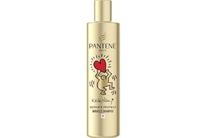 Pantene Pro-V x Keith Haring Art Collection Repair & Protect Shampoing Miracle 250ml pour Cheveux Fragiles et Abîmés, Formule PRO-V avec Technologie Active Nutri-Plex, Aide à Réparer les Cheveux Secs