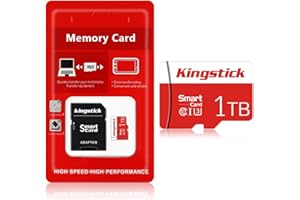 KINGSTICK 1TB Micro SD Card Class 10 Memory Card 1TB for Gopro High Speed TF Card 1TB for Smartphone,Digital Camera Tablet and Drone