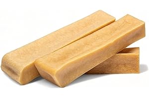 Os au Fromage Naturel Dilecti pour Chiens - Friandises pour Chien à Mâcher, Une Alternative Durable au Fromage de Yak pour la Mastication du Chien (Taille XL, Lot de 3)