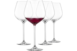 SCHOTT ZWIESEL Coupe de Bourgogne Fortissimo (set de 4), refinadas copas de Borgoña para vino tinto, copas de cristal Tritan aptas para lavavajillas, fabricadas en Alemania (art. nº. 123683)