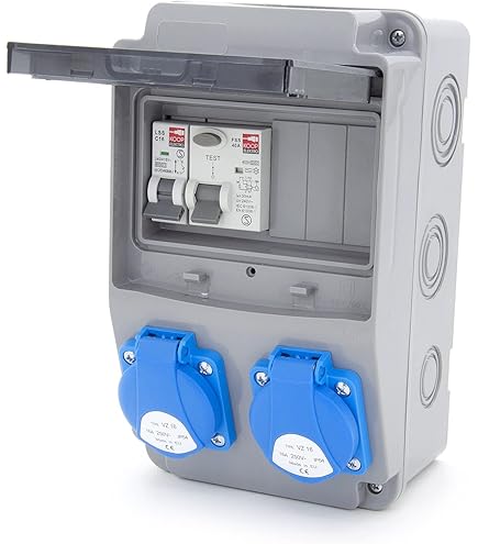 Baustromverteiler / Wandverteiler 1 X CEE16A/400V + 1 X CEE32A/400V +, 83,30