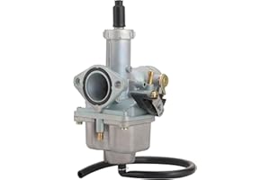 GOOFIT Carburador 26 PZ26 Moto Filtro Aire 35mm reemplazo para 4 Tiempos 100cc 110cc 125cc CG125 XF125 Motor 156FM 157FM ATV Quad Pit Bike Ciclomotor y Scooter Plata