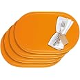 4 Sets De Table Westmark Vinyle Rouge - 45,5x29 Cm, Faciles à Nettoyer