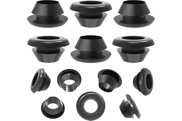 40 st 8 mm gummi elektriskt gummi kabelgenomföringar för att skydda ledningar genomföring gummigenomföring kabelgenomföring trådhål trådkontakter ID 8 mm monteringsdiameter 10 mm