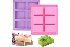 ‎MECCTUCK Silikonformen Gießformen, 2 Stück Silikonform, Seifenformen Silikon, Seifenform, Silikonform Seife, Seifenformen, Seife Selber Machen, Seifenform für DIY Schokolade Seife Kuchen Hausgemachte Handwerk