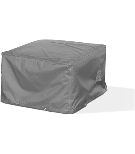 Housse De Protection Pour Fauteuil-cabine En Osier - Taille 165 X 100 X 165/140 Cm, Polyester Oxford 600D, étanche Et UV, Gris