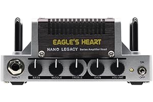 Hotone German Rock Sound Guitar Amp Head 5 Watts Class AB Amplifier with CAB SIM Phones/Line Output Eagle's Heart
