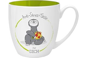 ‎GRUSS & CO GRUSS & CO Anti-Stress-Tasse Motiv "Dich" | Kaffeetasse mit Spruch, 45 cl, New Bone China | Geschenk lustig | 46267