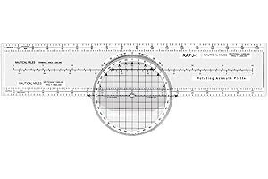 Medarchitect Trazador de Navegación Azimutal Giratorio con 8 Funciones para Estudiantes Piloto - Accesorios - Metal, Mecánica Giratoria - 13.39 pulgadas