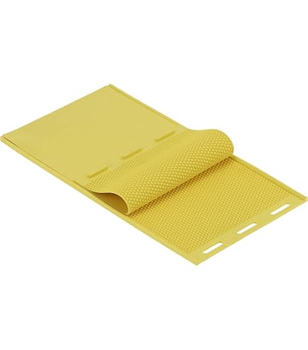 Stampo di Cera D'Api, Stampo per Fogli di Cera D'Api, Gomma Flessibile Fondazione Cera D'Api Stampa Stampo, Foglio di Fondazione in Cera D'Api Fai da Te, Fogli a Nido d'Ape Rendendo Stampo