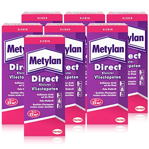 Henkel Metylan Direct Tapetenkleister für Vlies-Tapeten 200g ( 7er Pack )