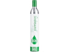 ‎SODASWEET SODASWEET 2 x CO2 Zylinder, Neu & Erstbefüllt in Deutschland, Kohlensäure Zylinder Soda Zylinder 425g Kohlensäure für ca. 60 L Wasser, geeignet für Sodastream Wassersprudler usw, 10 Jahre TÜV