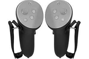 SOULWIT Silicone Housse Couverture pour Meta Quest Touch Pro manettes Controller,avec compatibilité avec la Station de Charge, Protection Grips Cover pour poignées,Accessoires pour Oculus VR