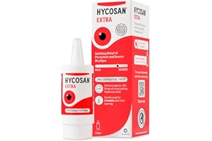 HYCO SAN Hycosan Extra - Eye Drops with Hyaluronic Acid for Soothing Relief of Severe and Persistent Dry Eyes - Contact Lens Compatible - Preservative Free (7.5 ml (Pack of 1))