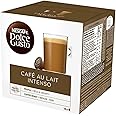 Nes.cafes Dolece Gusto Cafe Au Lait Intenso Coffee Pods, 9 Intensity, 16 Capsules 160g (Imported UK)