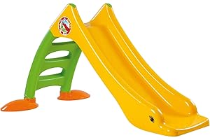 ‎ORTCI Dohany 2in1 Kinder Rutsche Wasserrutsche freistehend Rutschlänge 120cm gelb/grün
