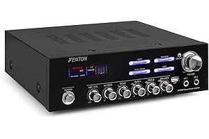Fenton AV120BT Amplificador estereo Hifi USB BLUETOOTH EQ 2 entradas de micrófono