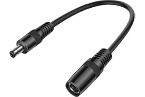 YAODHAOD Cavo di prolunga corto DC 8 mm, 14 AWG DC 8020 femmina a DC 5525 maschio, compatibile con generatore solare Jackery centrale elettrica portatile e pannello solare (20 cm)