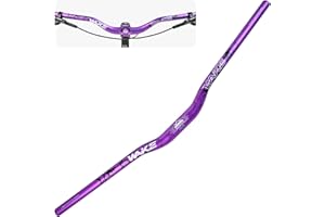 MIGHTYDUTY Wake Bike Handlebar 31.8mm*720mm Extra Long Wide Riser Bar Aluminum Alloy Bicycle Handlebars Riser 30mm Bike Bars for Cycling MTB Mountain Road Bike (Purple)