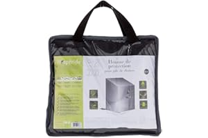 HESPERIDE Housse pour pile de chaises - 70 x 70 x 80/120 cm - Polyester - Gris