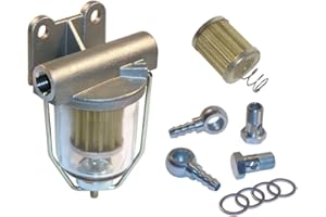 BIOPOEL Kraftstoff Vorfilterset mit Schauglas, Ersatzfilter und Anschlussverschraubung 8 mm- PI8617/AR8