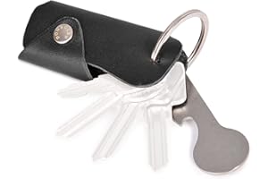 DONBOLSO® Colt | Astuccio portachiavi in cuoio per 1-6 chiavi per uomini e donne