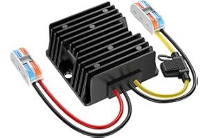 THLY 12V to 24V DC Step up Converter 10A 240W, 12V to 24V Converter with Fuse Waterproof and Wire Terminal Block, 12 to 24 Volt Step up Converter for Golf Cart Truck Vehicle Boat (Accept DC9-20V Inputs)