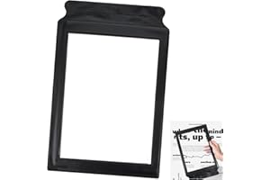 BREMOROU 3 x arkusz powiększający, duże szkło powiększające do czytania książek, lekka plastikowa lupa, pełny obszar wyświetlania strony, prostokątne, przenośne, ręczne lupy do czytania małych wydruków