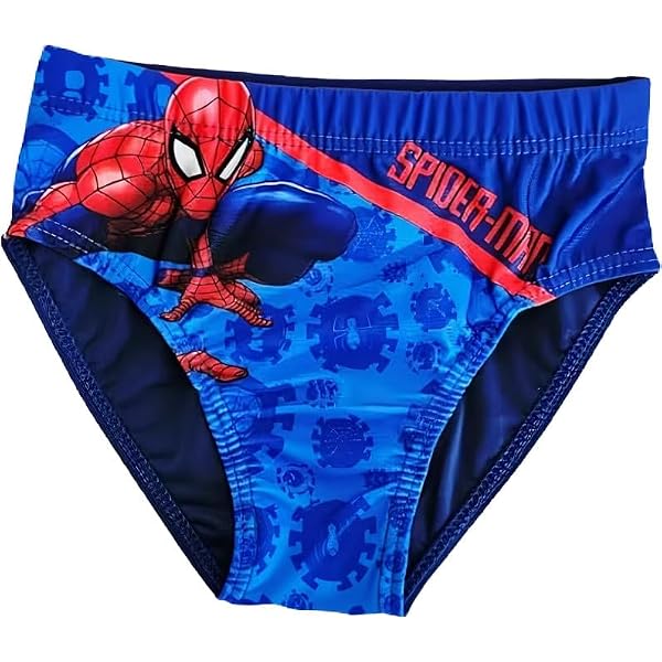 Marvel Avengers - Costume da bagno per bambini, modello Iron Man Captain America (DE/NL/SE/PL, numerico, 104, regolare, blu