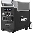 FOSSiBOT F3600 Pro Solar Generator, 3840 Wh LiFePO4 Portable Power Station, 3 x 230 V AC Output 3600 W (7200 W Peak), Storm G