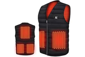 ARESTORY Electric Heated Vest Heating Gilet for Men and Women Clearance, Fleece Heated Vests with 3 Adjustable Temperature USB Charging Heated Gilet Washable Heating Waistcoat for Outdoor Camping Riding