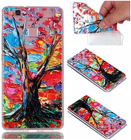 XUDAKJ For Huawei P9 LITE Case - Shockproof Flexible Soft TPU translucent Case for Huawei P9 LITE Rubber Skin Bumper Fancy Colorful Painting Lightweight Ultra Slim-Fit Protective Cover