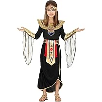 Wicked Costumes Kleopatra-Kostüm Für Mädchen – Inkl. Kleid, Kragen, Umhang, Armreifen, Gürtel & Kopfschmuck