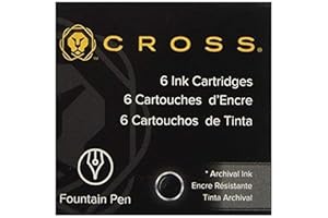 Cross Refill Ink Cartridge - Black (Pack of 6)